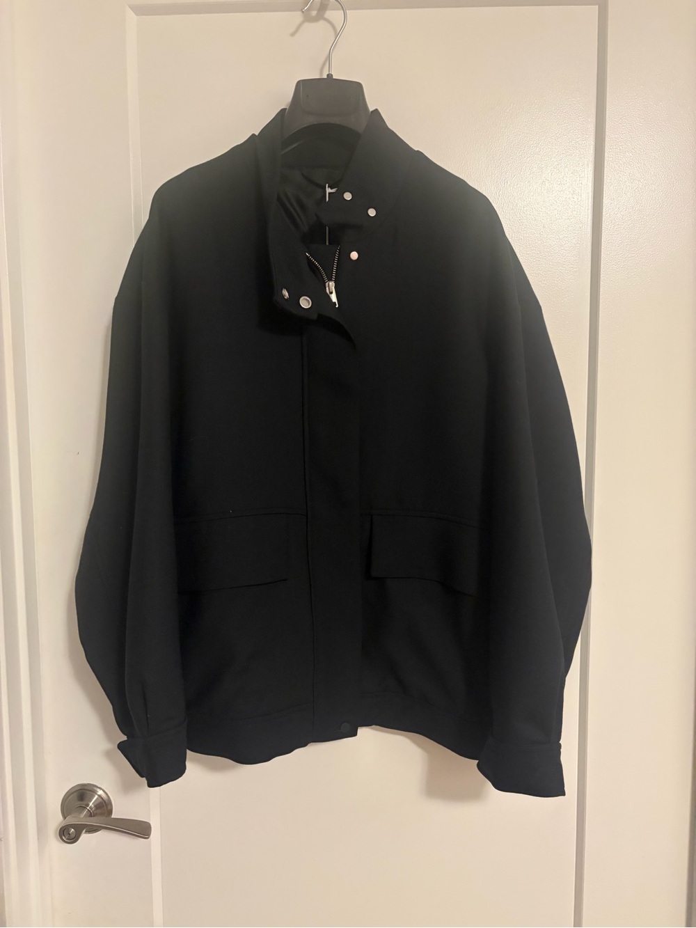 Cos Classic Black Bomber Jacket - nwt sz L